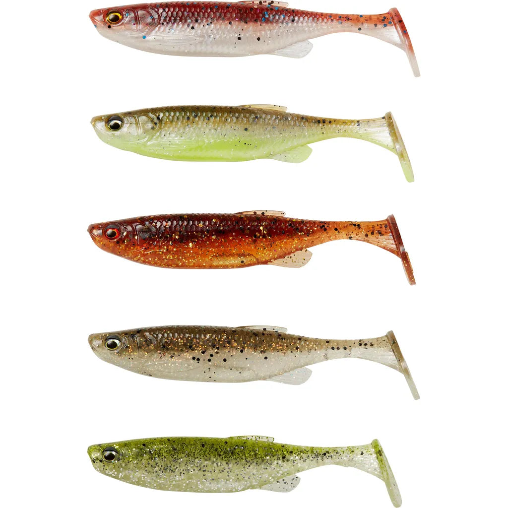 Savage Gear Fat Minnow T-Tail Soft Bait 13cm 20g Clear Water Mix