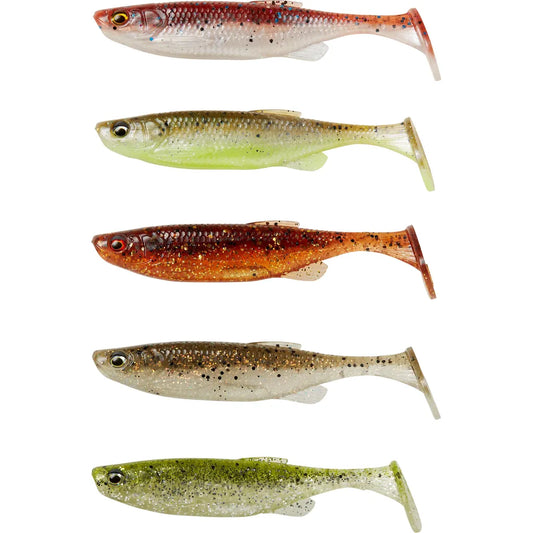 Savage Gear Fat Minnow T-Tail Soft Bait 13cm 20g Clear Water Mix