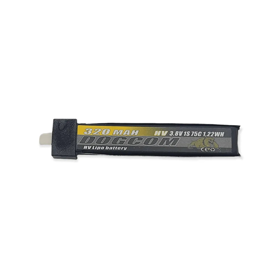 DOGCOM 320mAh 1S 4.35V HV 75C LiPo Battery - BT2.0 (Pack of 5)