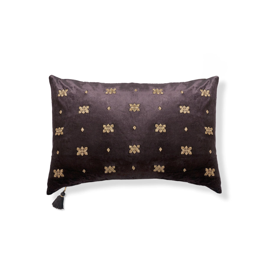 Shine Pillow - 16" x 24" / Black & Gold