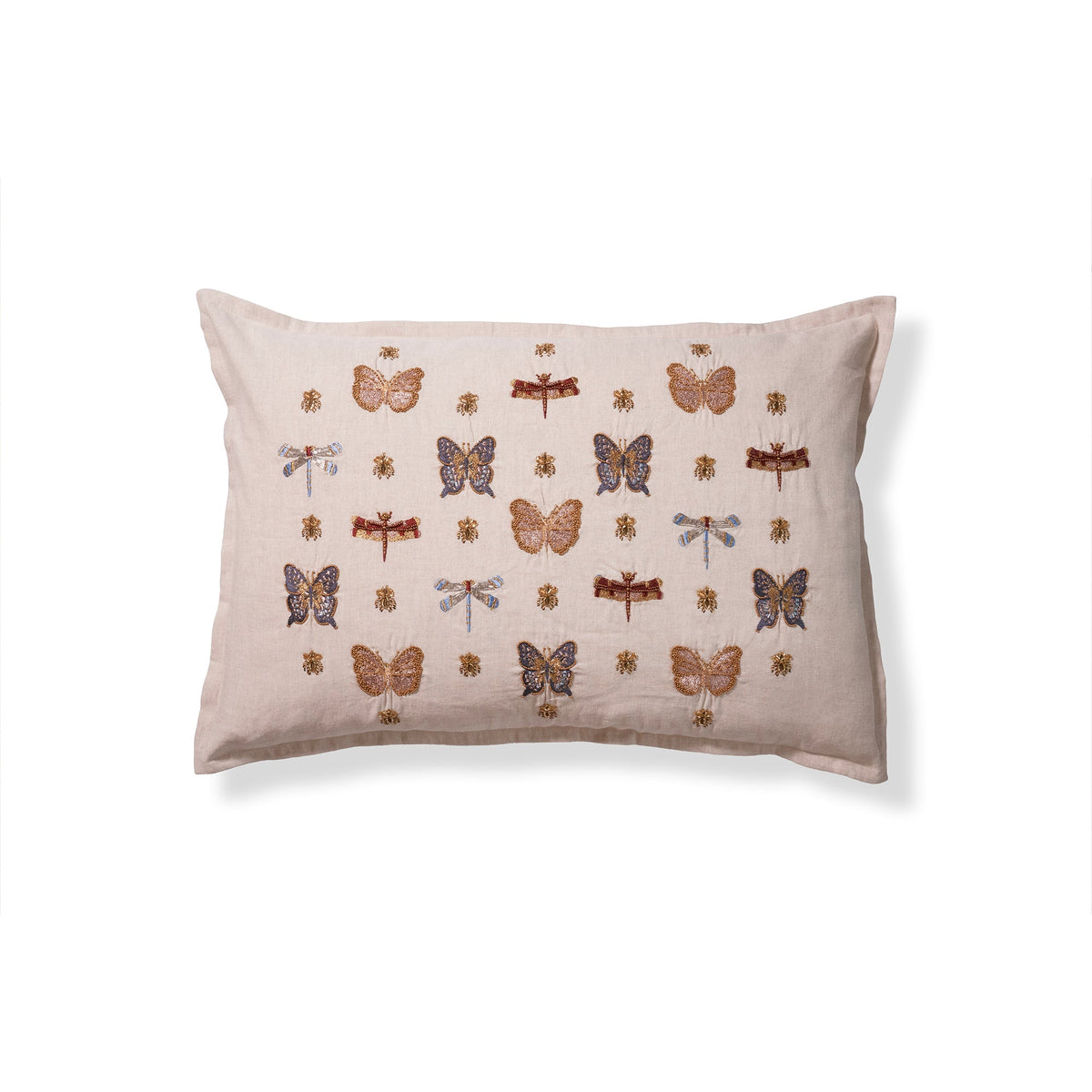 Butterfly Pillow - 16" x 24" / Flax Linen
