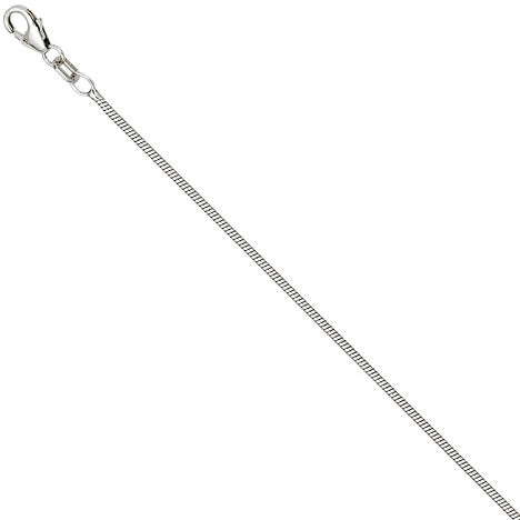 Schlangenkette 925 Silber 1 3 mm 40 cm Halskette Kette Silberkette Karabiner