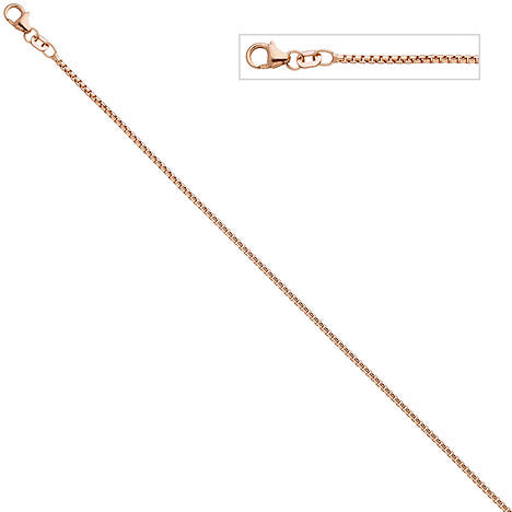 Venezianerkette 925 Silber rotgold vergoldet 1 5 mm 45 cm Halskette Kette