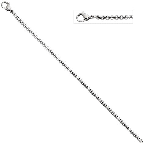 Venezianerkette Edelstahl 3 mm 45 cm Kette Halskette Karabiner