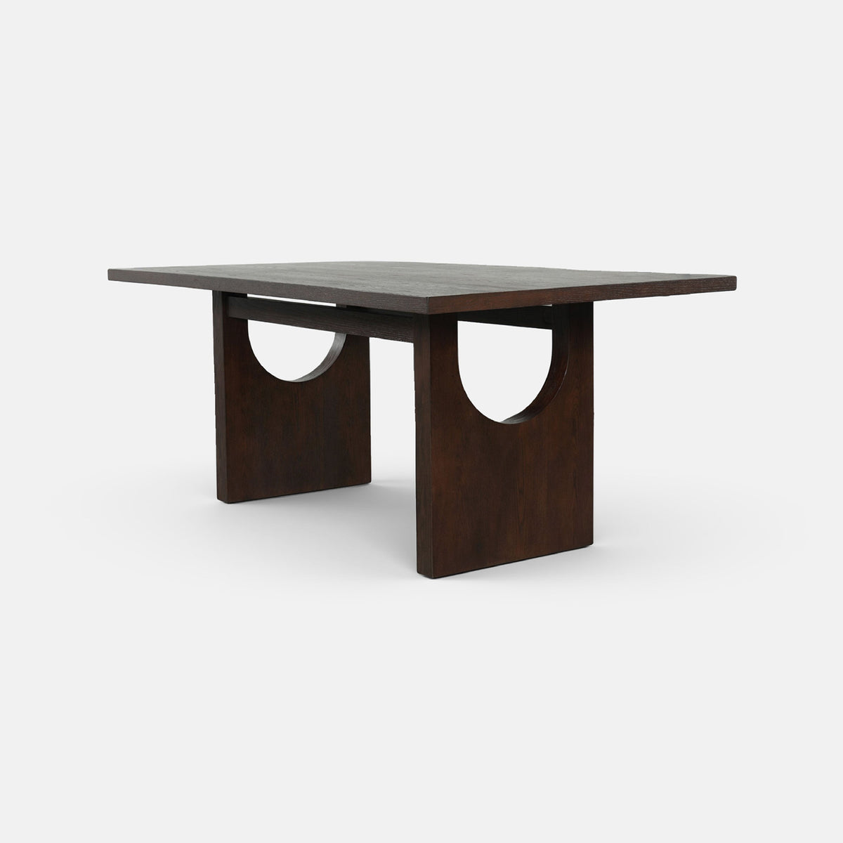 COLAMY HALO 72" Modern Wood Dining Table - Walnut