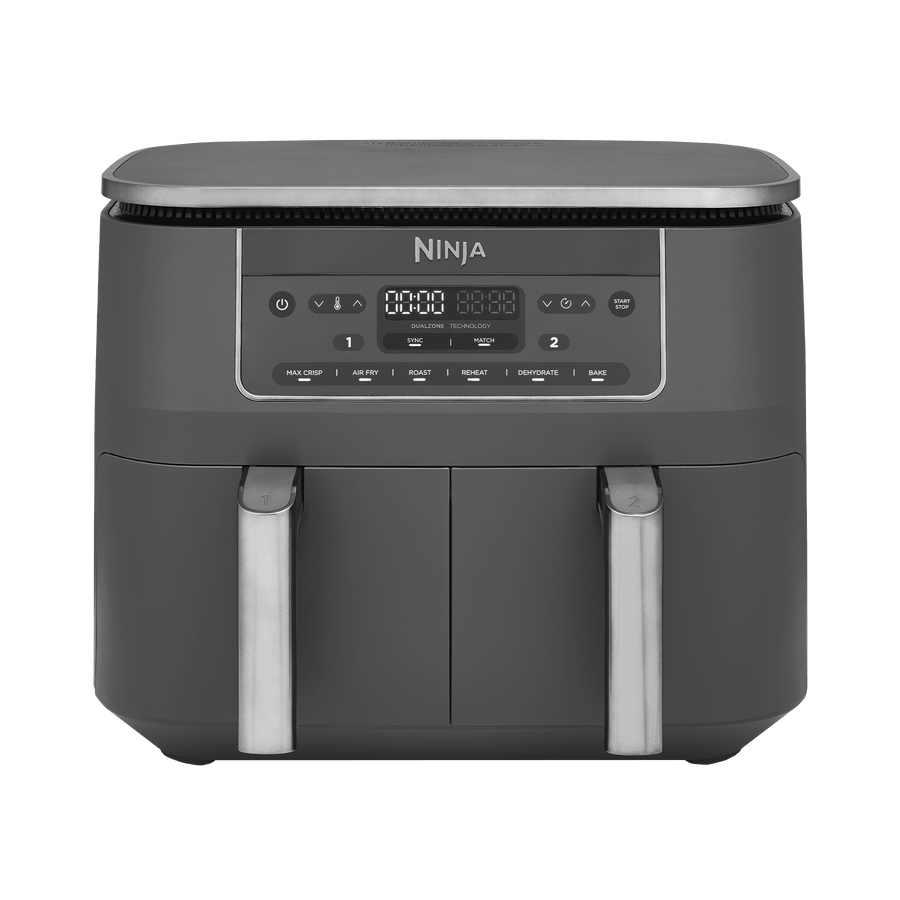 Ninja 6-in-1 Dual Zone Air Fryer 7.6L in Gun Metal Grey | DZ300UK | by SharkNinja