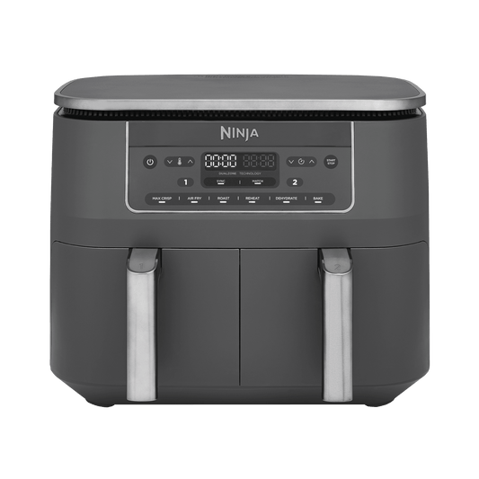 Ninja 6-in-1 Dual Zone Air Fryer 7.6L in Gun Metal Grey | DZ300UK | by SharkNinja