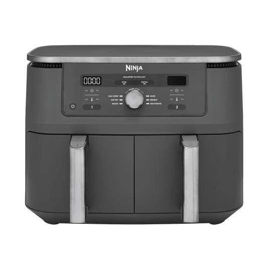 Ninja MAX 6-in-1 Dual Zone Air Fryer 9.5L in Gun Metal Grey | DZ400UK | by SharkNinja