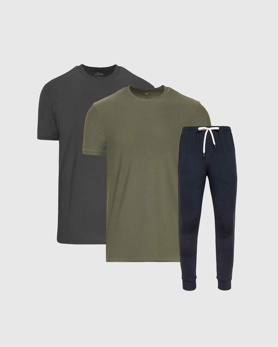 True Classic Dark Tones Active Combo 3-Pack | Cotton Blend | Athletic Cut | Medium