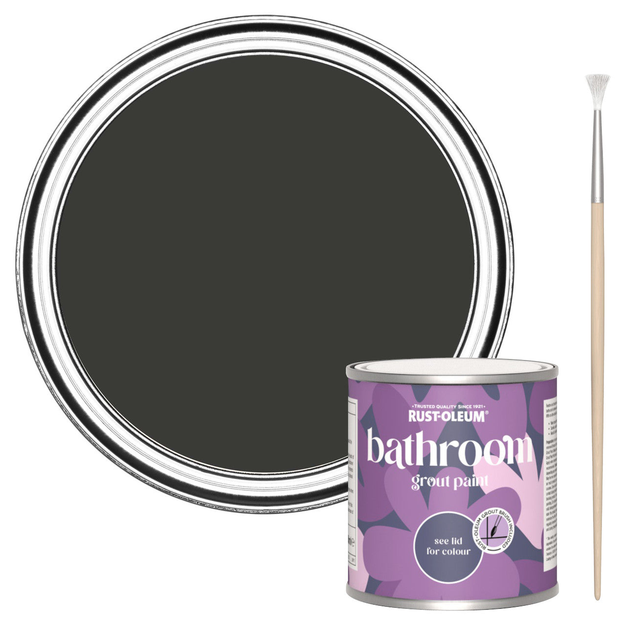 Rust-Oleum Black Bathroom Grout Paint - Dark Magic 250ml