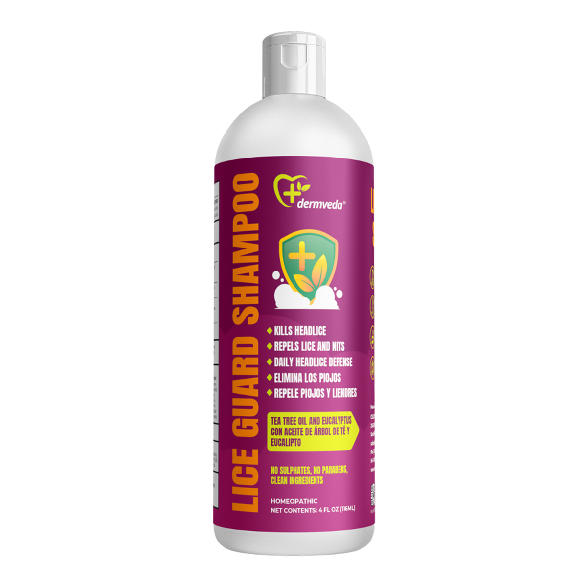 Medicated Lice Treatment Shampoo for Adults &amp; Kids – Lice Killing, Over‑the‑Counter Head Lice Shampoo &amp; Deterrent, 8 fl oz