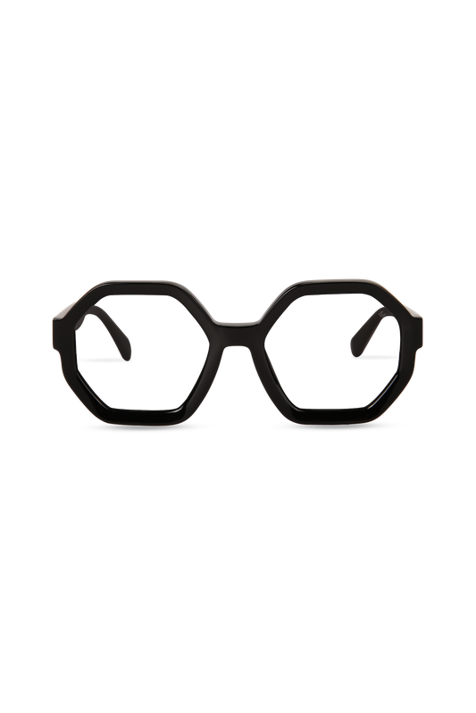 Aria Black Frame Glasses