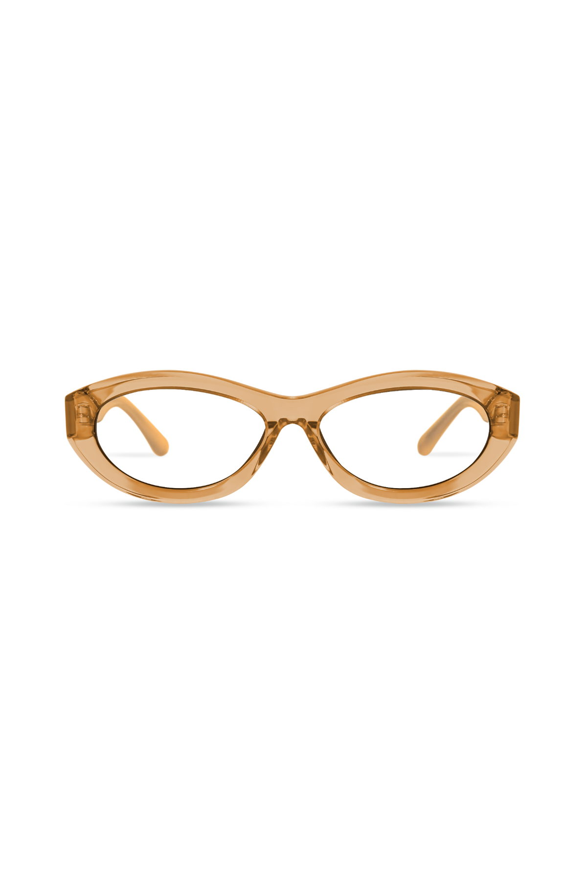 Audra Crystal Brown Frame Glasses