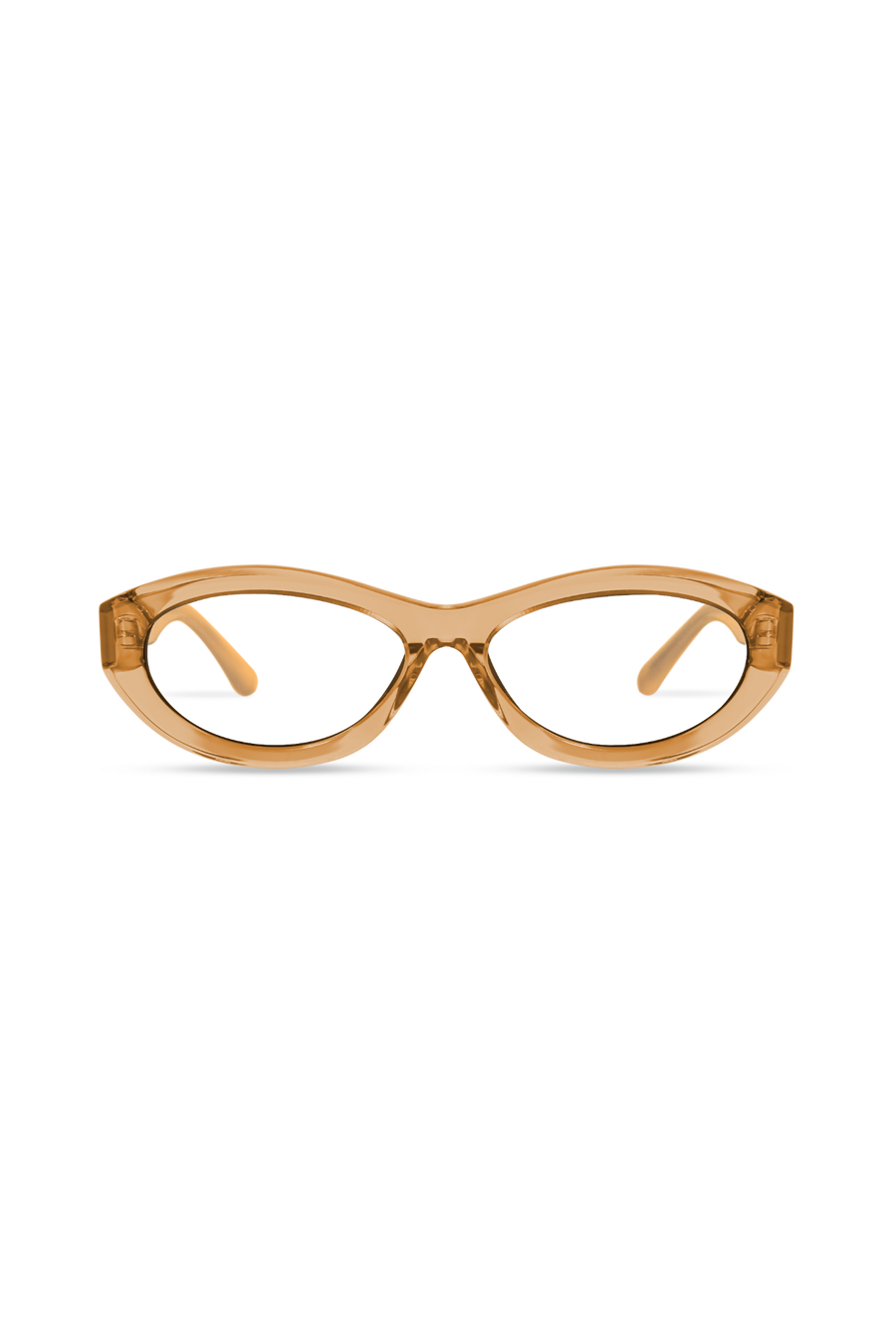 Audra Crystal Brown Frame Glasses