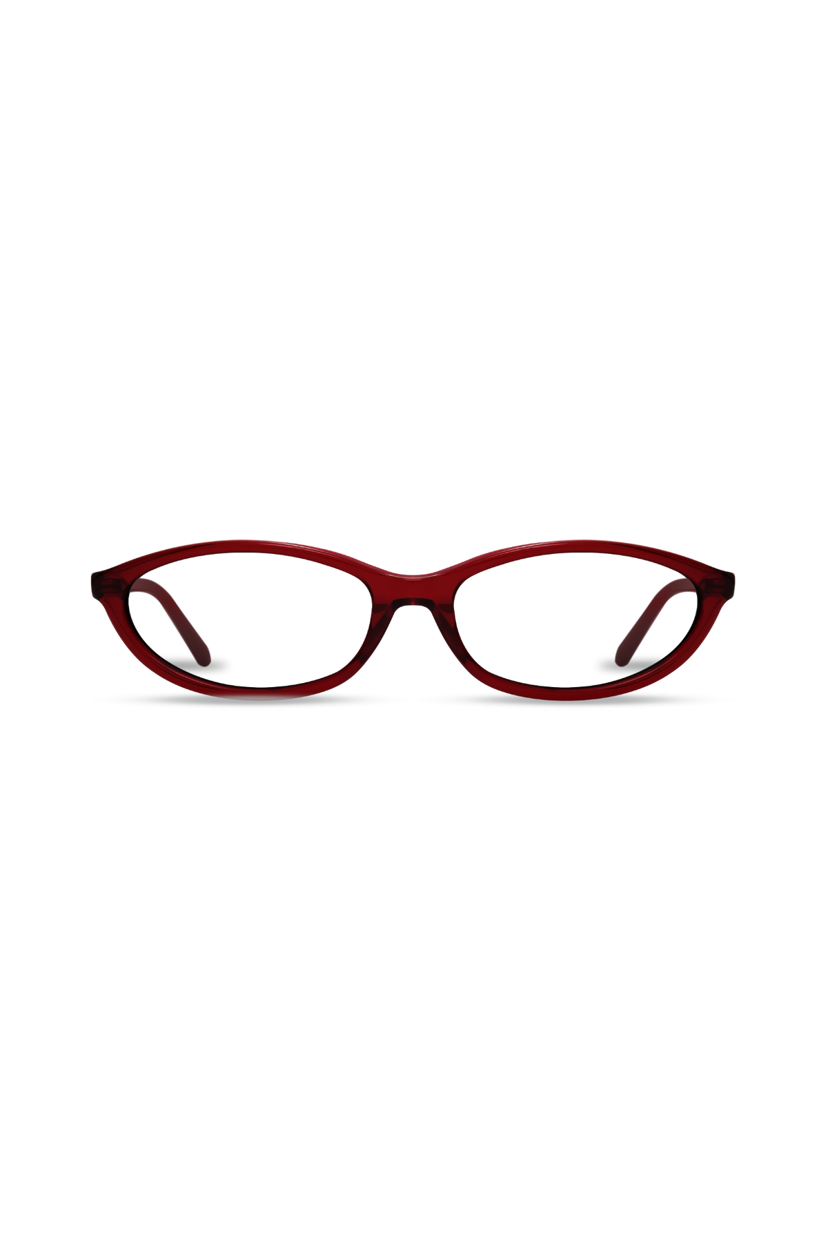 Dina Crystal Red Frame Glasses