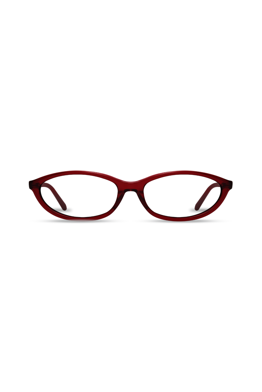 Dina Crystal Red Frame Glasses