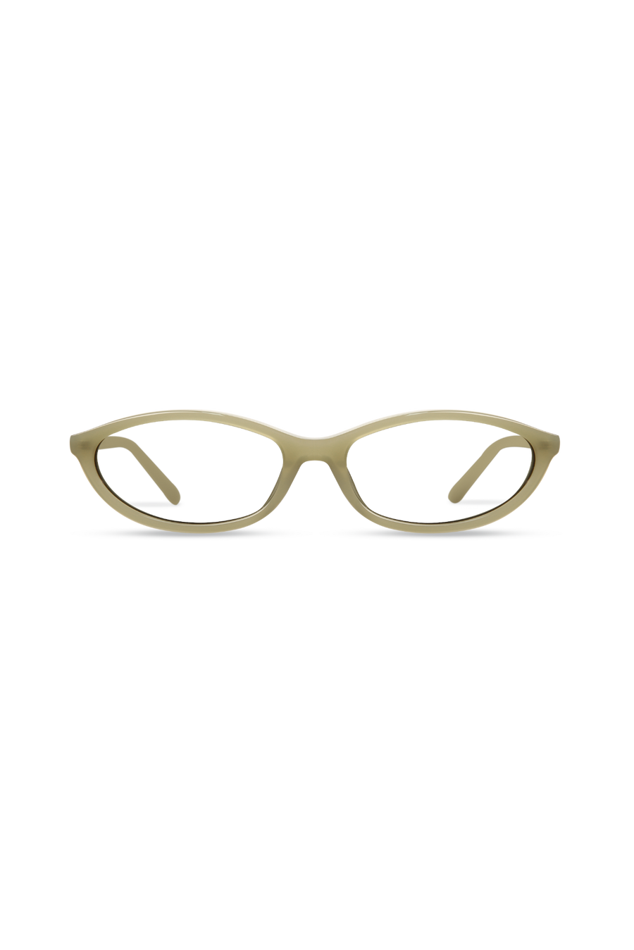 Dina Milky Light Olive Frame Glasses