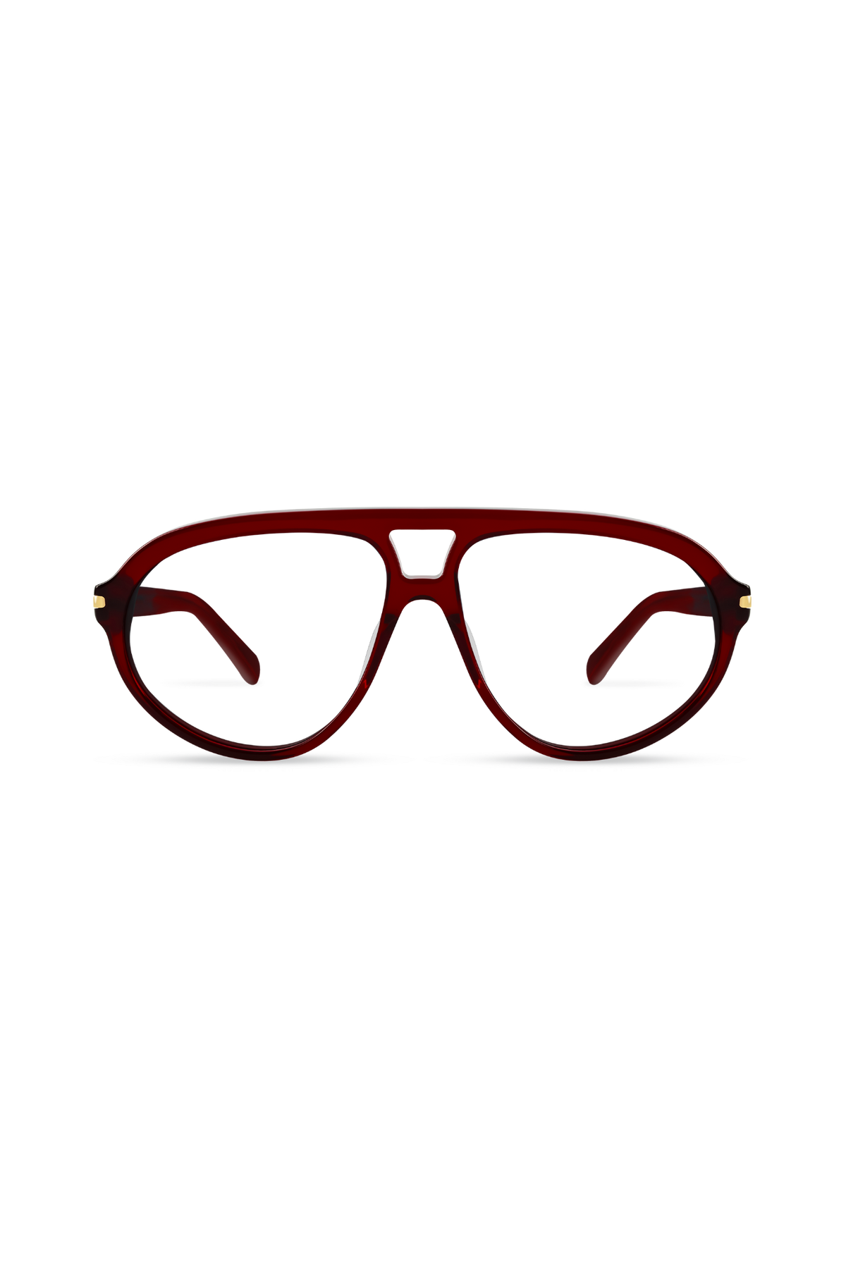 Eclipz Crystal Red Frame Glasses