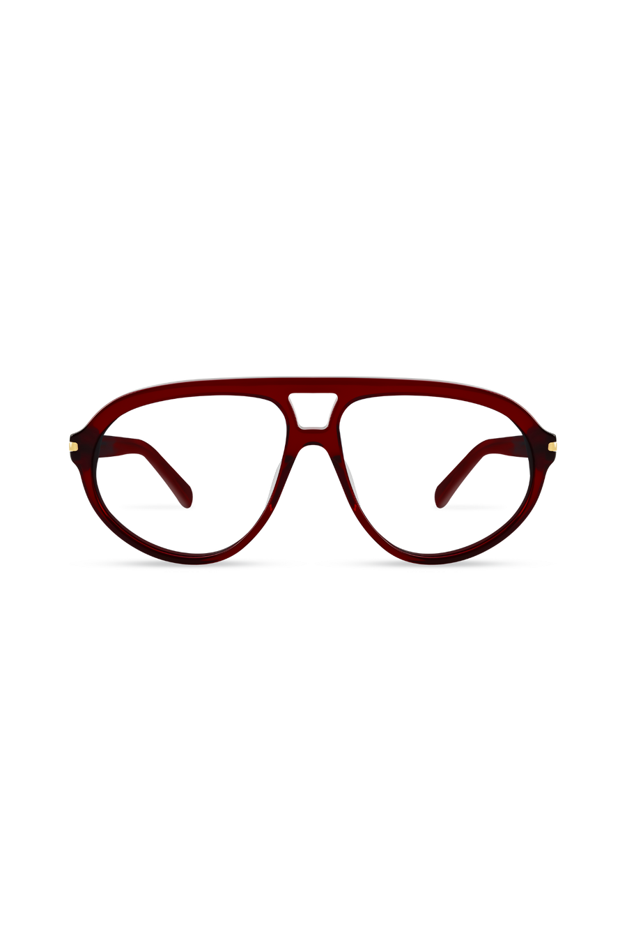 Eclipz Crystal Red Frame Glasses