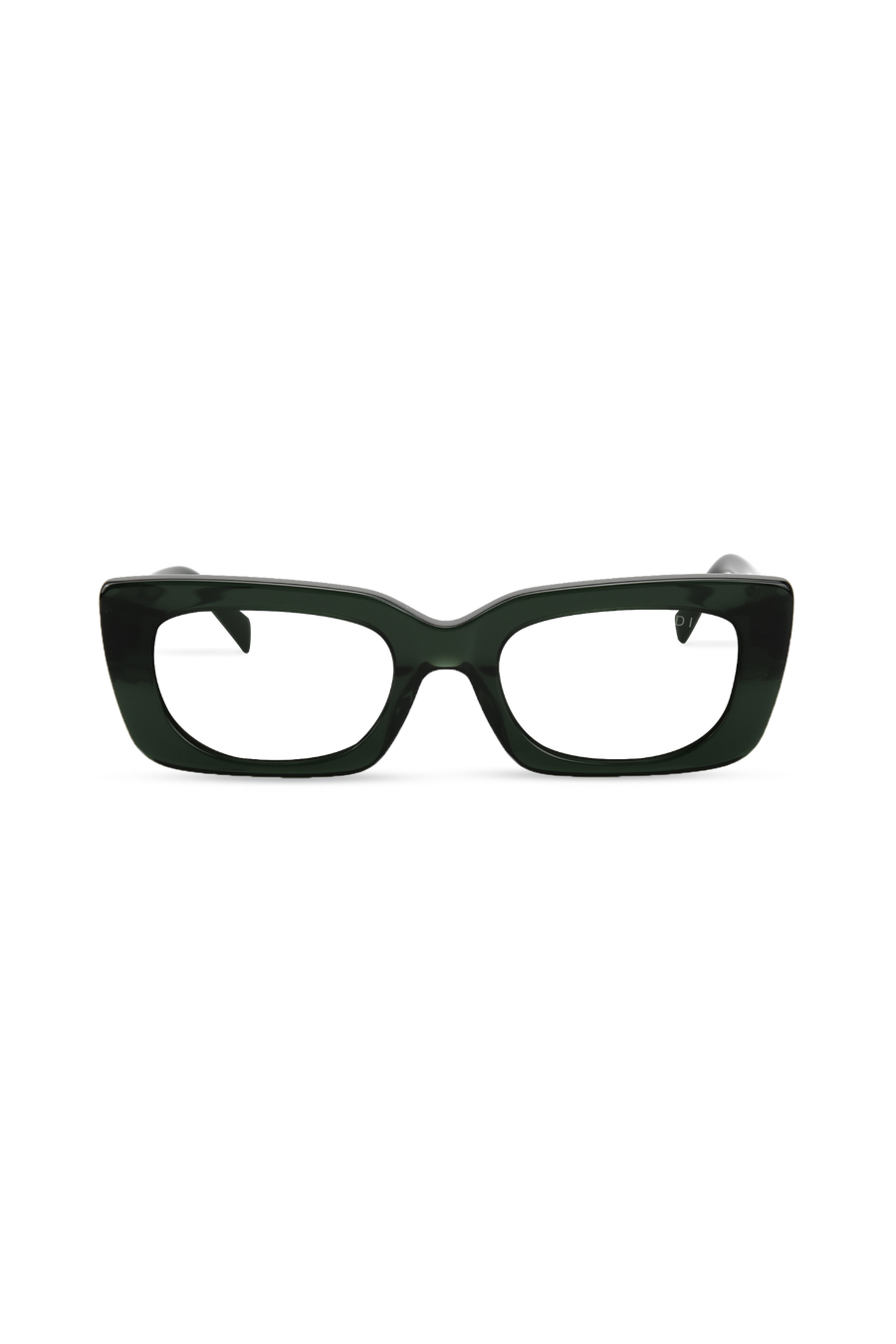Lola Crystal Green Frame Glasses