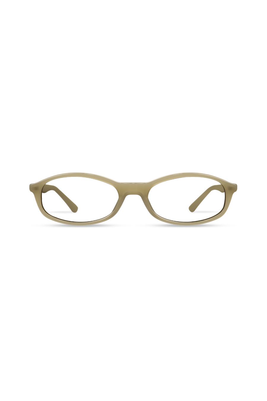 Sundra Milky Light Olive Frame Glasses