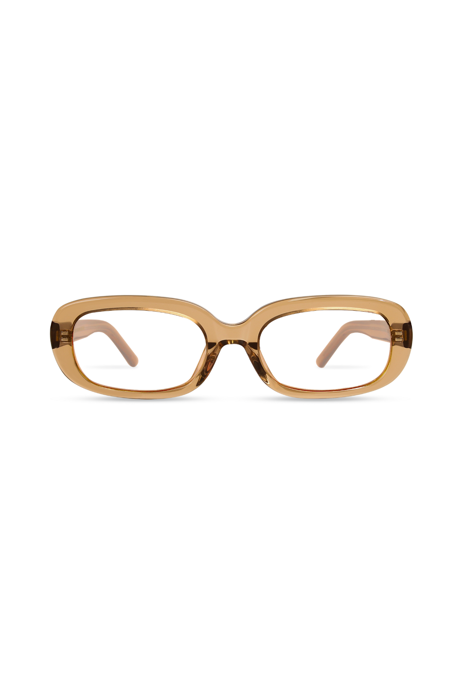 Violet Crystal Brown Frame Glasses