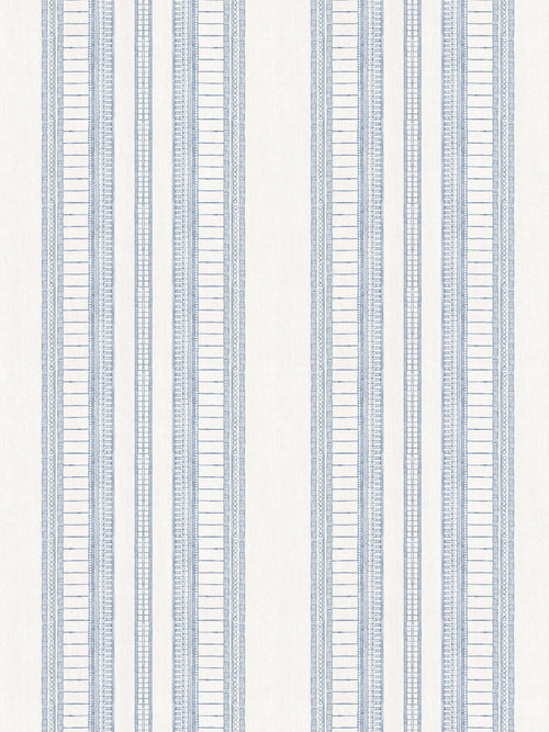 'Doodle Stripe' Wallpaper by Nathan Turner - Blue - Removable / 26 in. x 4.5 ft.