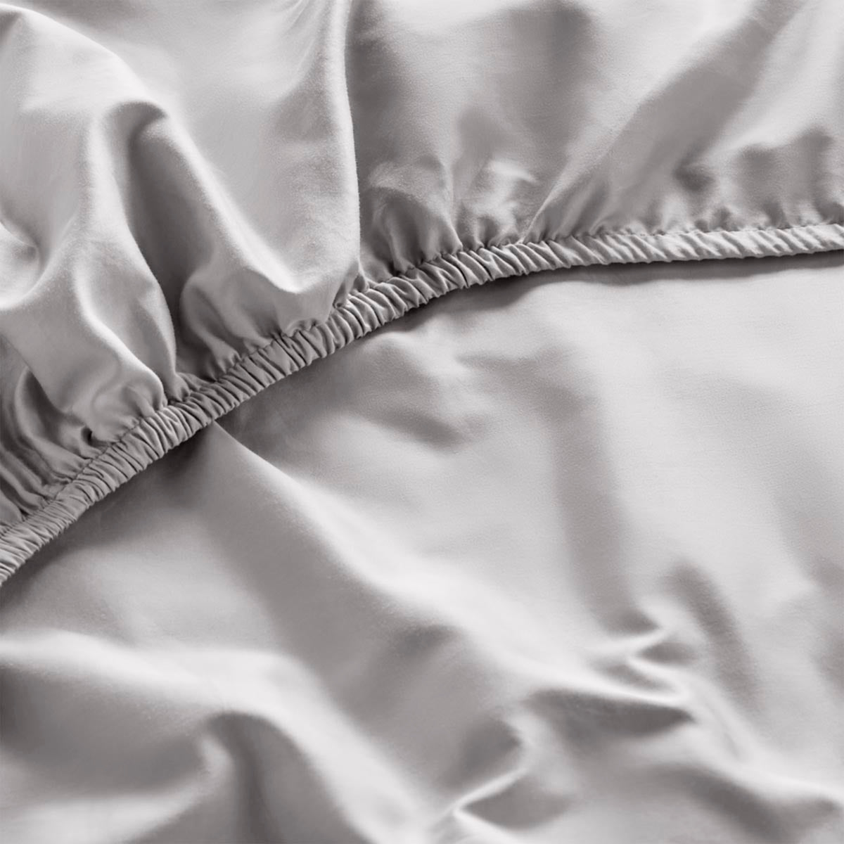 Dip & Doze Organic Cotton Fitted Sheet - Various Colours Single / Dove Grey / Sateen
