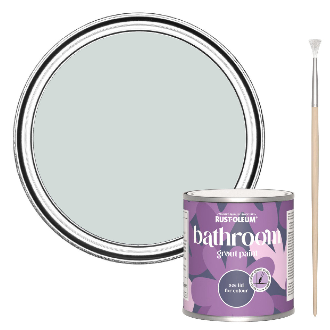 Rust-Oleum Grey Bathroom Grout Paint - Dove 250ml