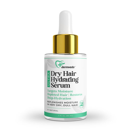 Dermveda Ultra Dry Hair Hydrating Serum, Hydrating Hair Serum For Very Dry Dull Hair, 2 Fl Oz