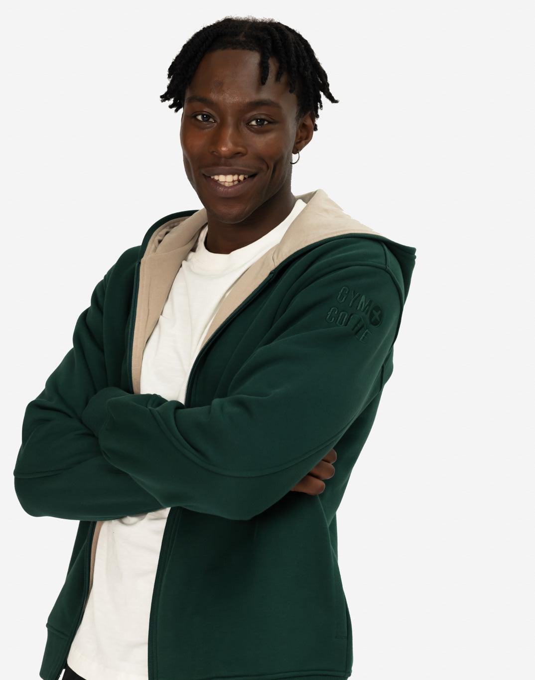 Sierra Fleece Zip Hoodie in Mountain Green - Small / Mountain Green