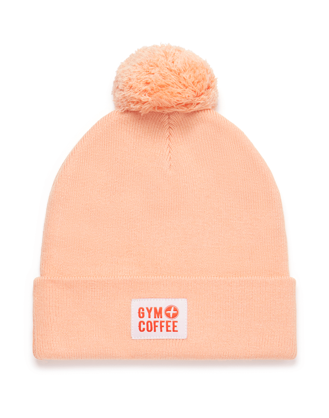 Knit Bobble Beanie in Sunrise Peach - One Size / Sunrise Peach