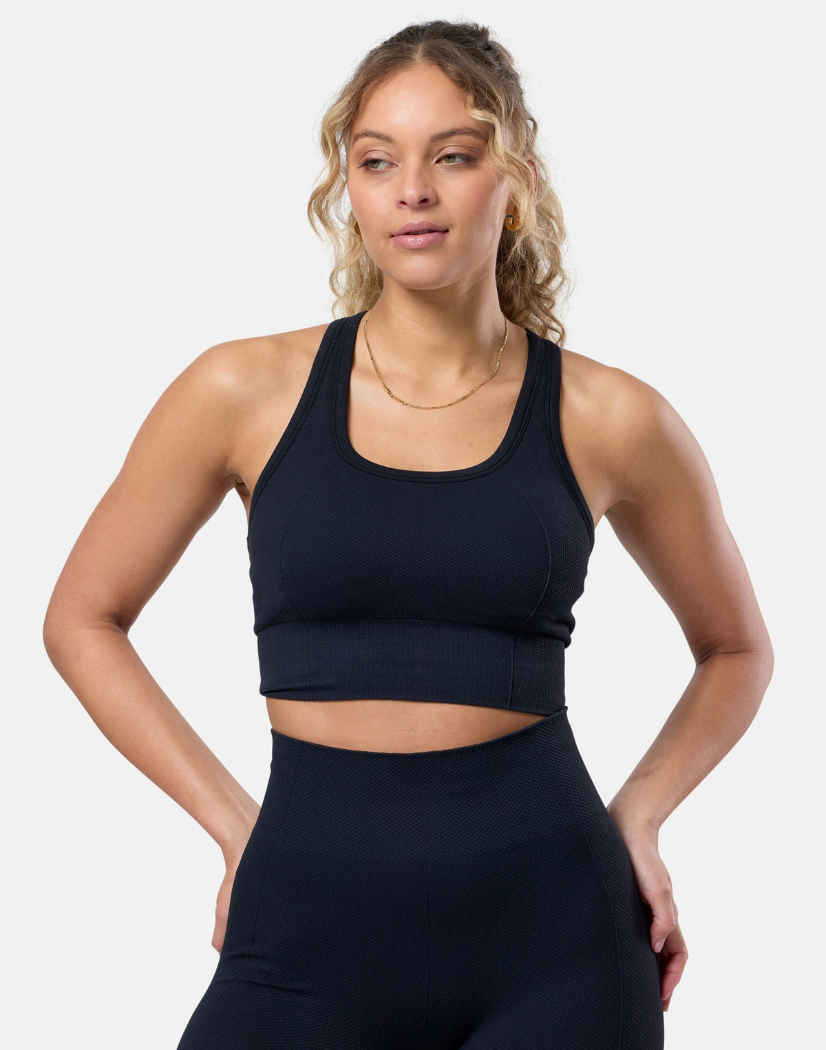 Lotus Lounge Bra in Black - S/6-10 / Black
