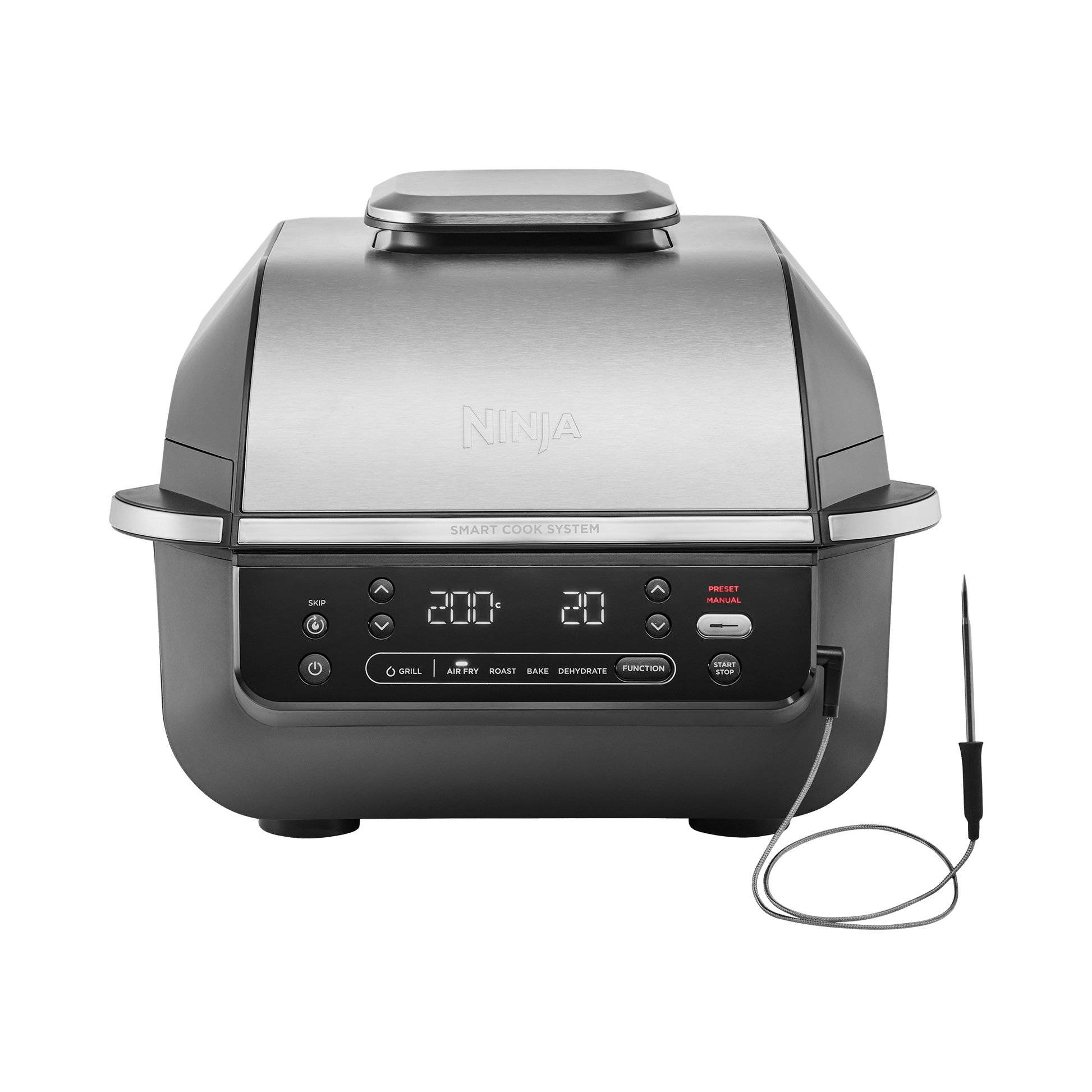 Ninja 5-in-1 Grill & Air Fryer in Black/Silver | EG351UK | by SharkNinja