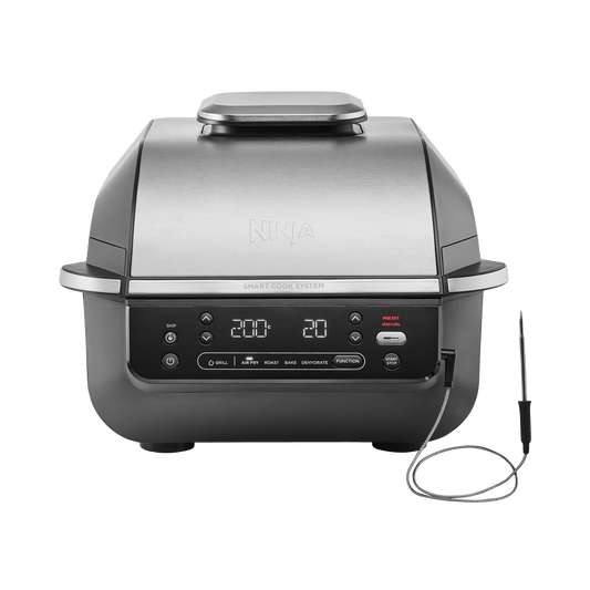 Ninja 5-in-1 Grill & Air Fryer in Black/Silver | EG351UK | by SharkNinja