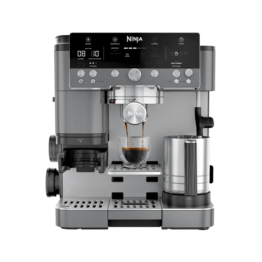 Ninja Luxe Café Premier Espresso Machine in Gunmetal | ES601UKGM | by SharkNinja