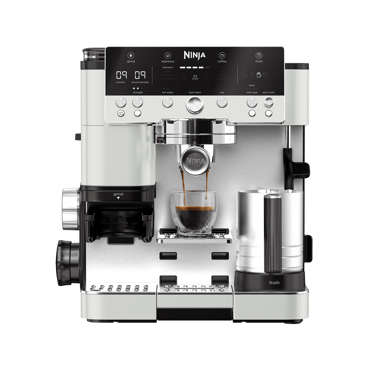 Ninja Luxe Café Premier Plus Series Espresso Machine in Oat White | ES655UKWH | by SharkNinja