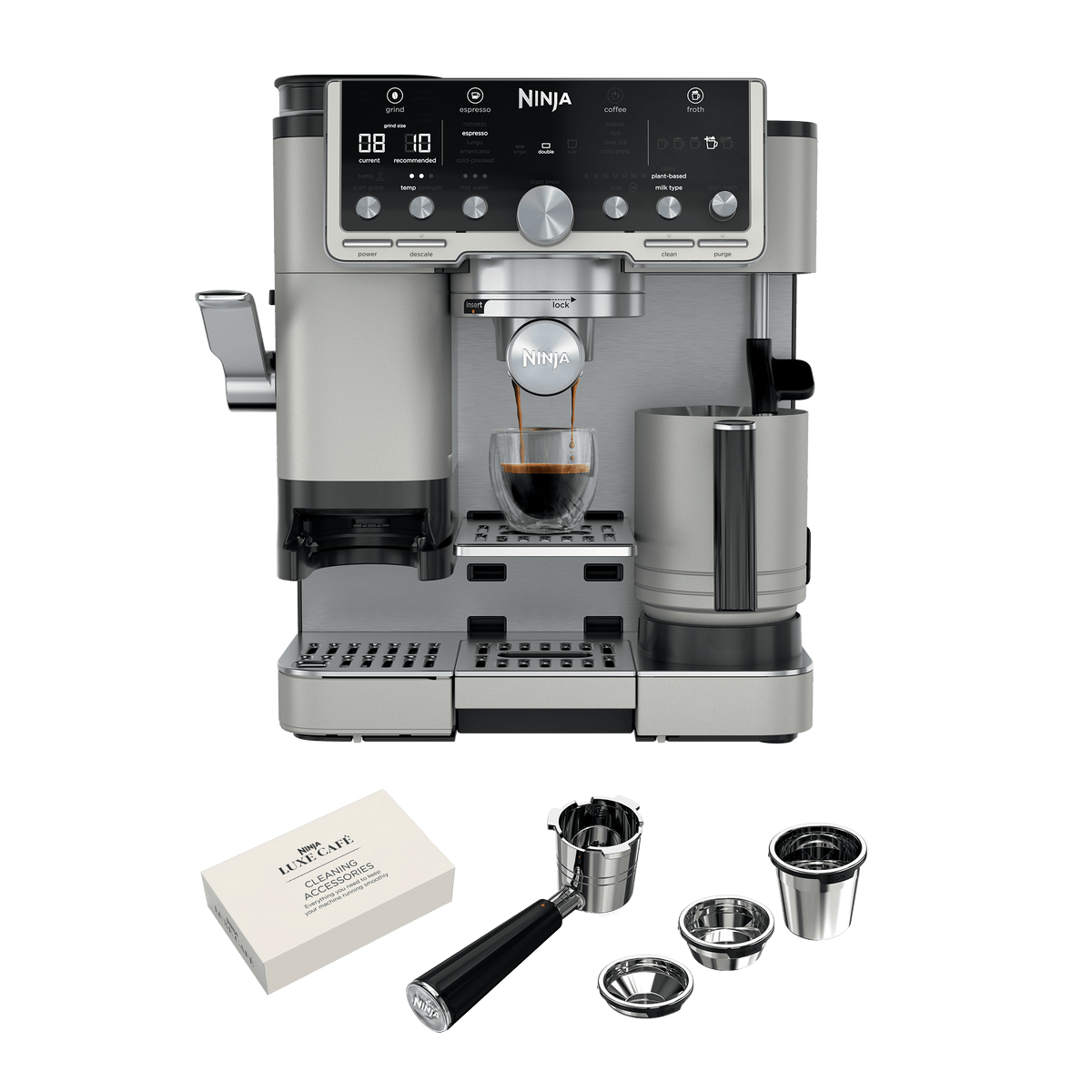 Ninja Luxe Café Pro Espresso Machine in Oat White | ES701UKWH | by SharkNinja