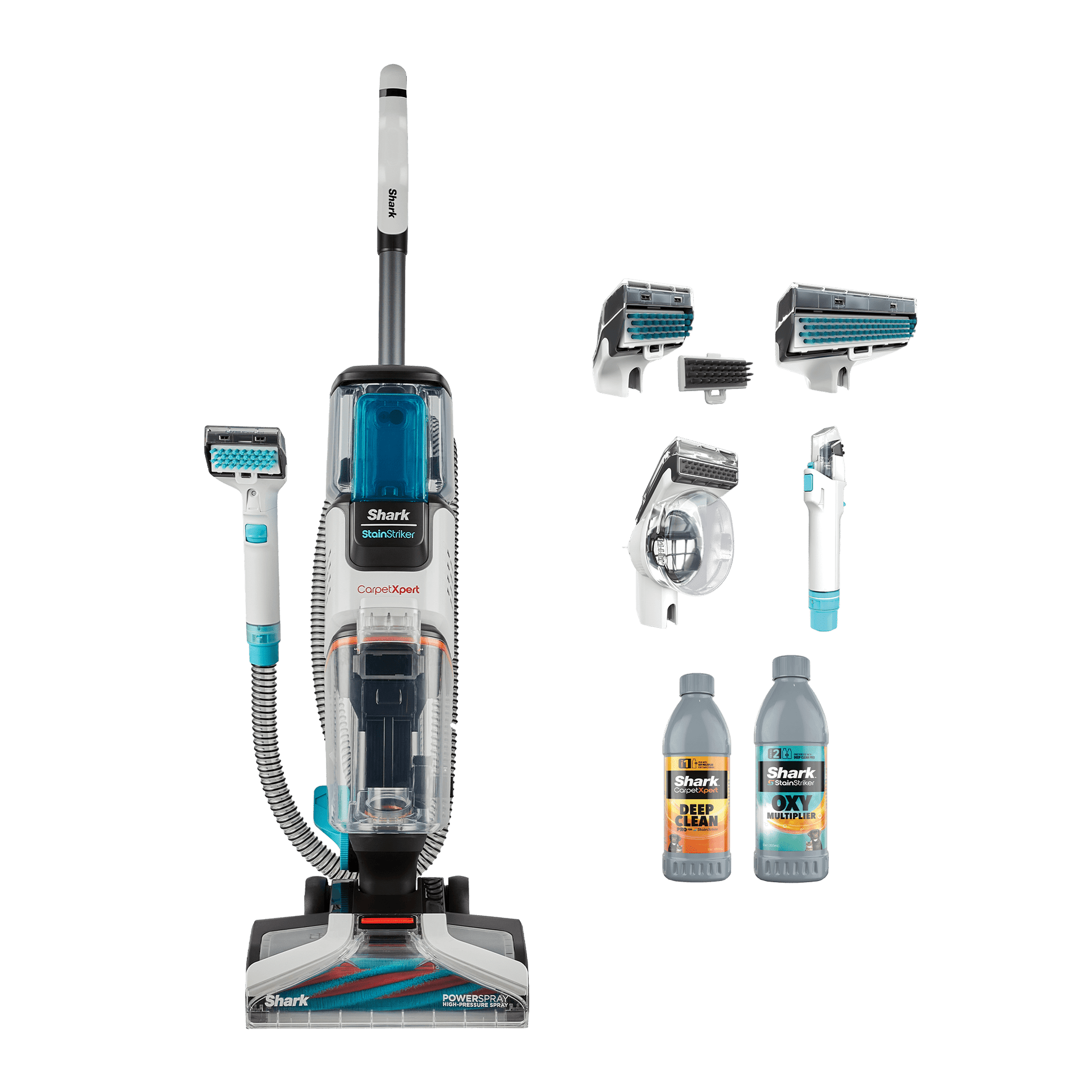 Shark CarpetXpert Deep Carpet Cleaner with Built-In StainStriker in Rotator White | EX200UK | by SharkNinja