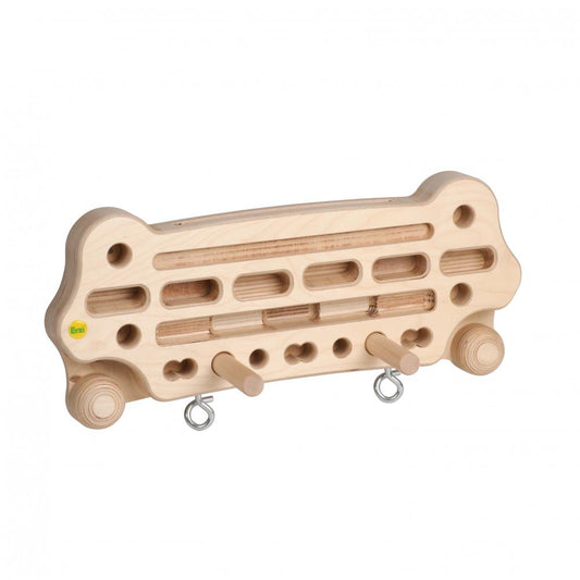 Erzi Finger-Trainingsboard Medium – Hybrid Kletterboard & Pegboard aus Birkenspe...