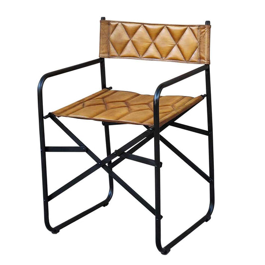 Leder Regiestuhl Riccardo - Cognac