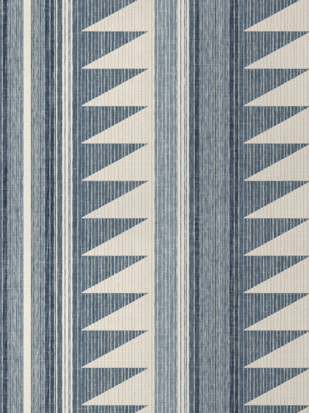'Edwin Stripe' Grasscloth Wallpaper by Nathan Turner - Blue - Grasscloth Roll