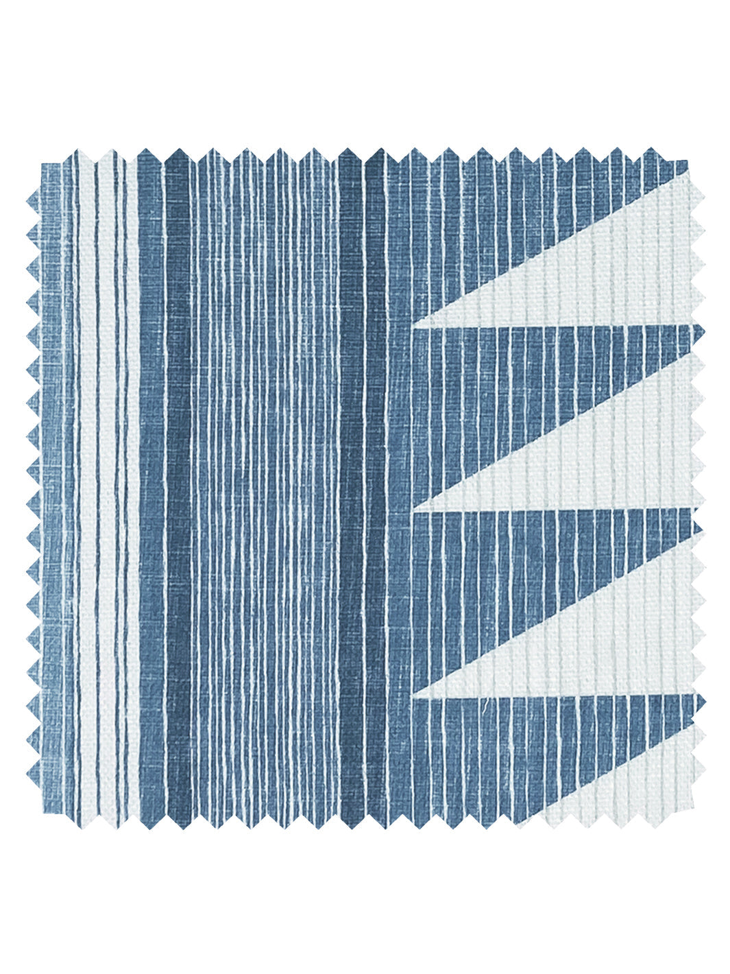 Edwin Stripe' Linen Fabric by Nathan Turner - Blue - LINEN / YARD