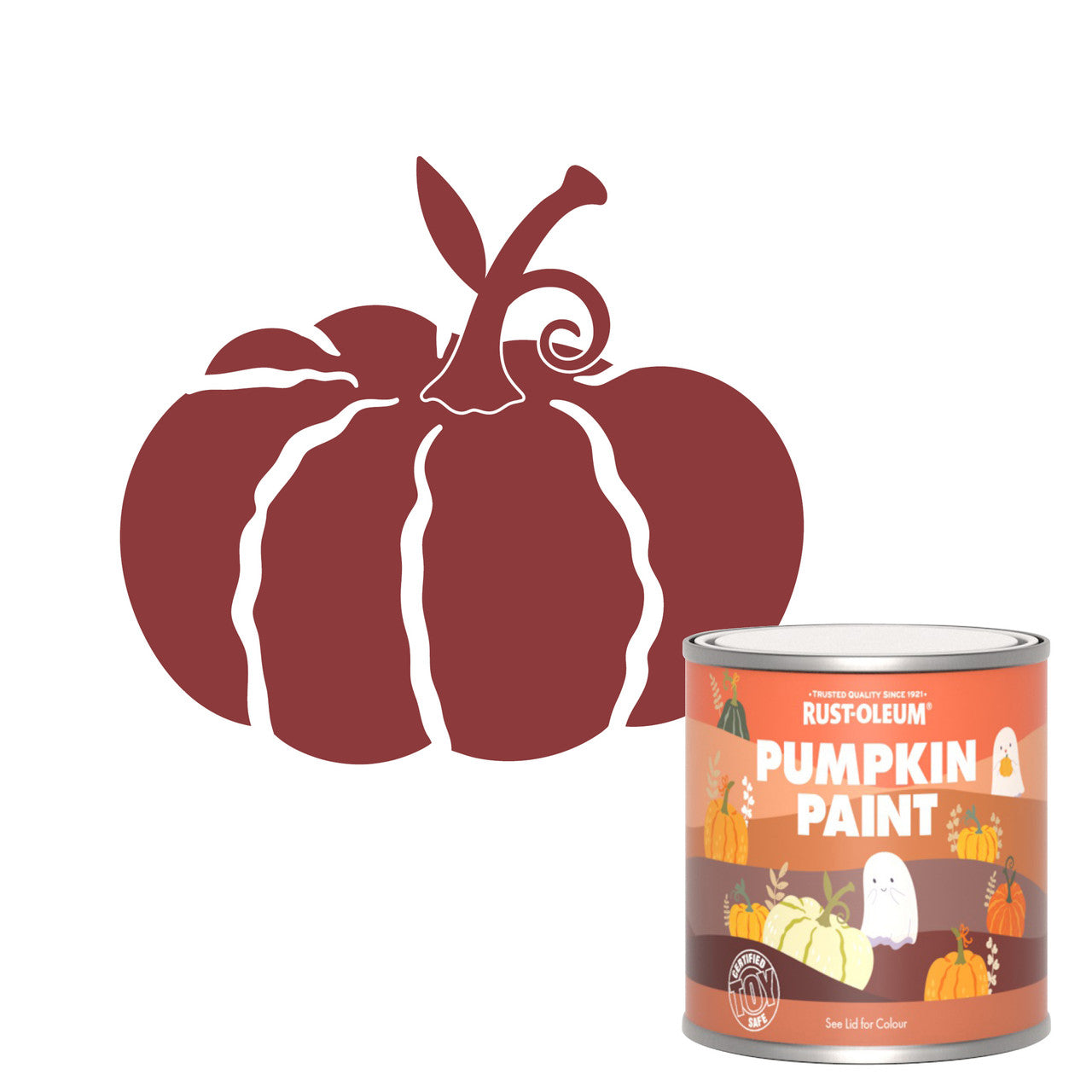Rust-Oleum Red Pumpkin Paint - Empire Red 250ml