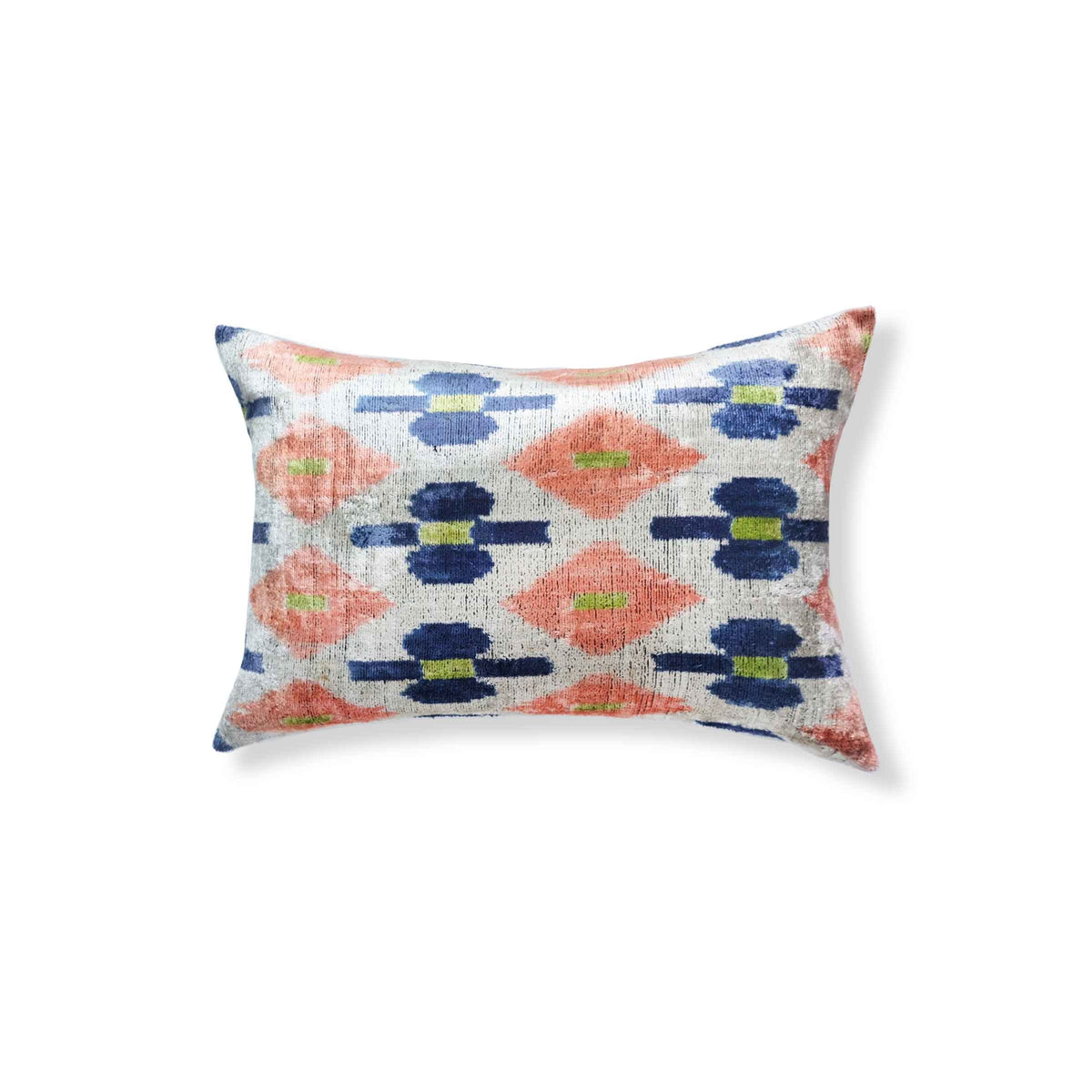 Evren Silk Ikat Lumbar Pillow - 16" x 24"