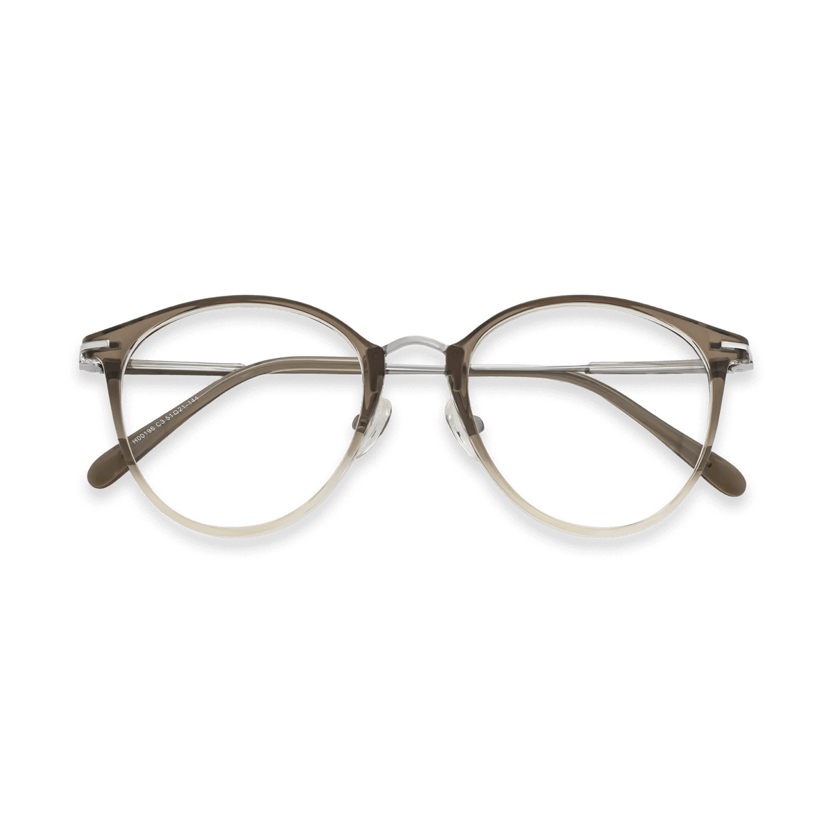 Abel Black Light Gun Round Eyeglasses | EYDOLOGY