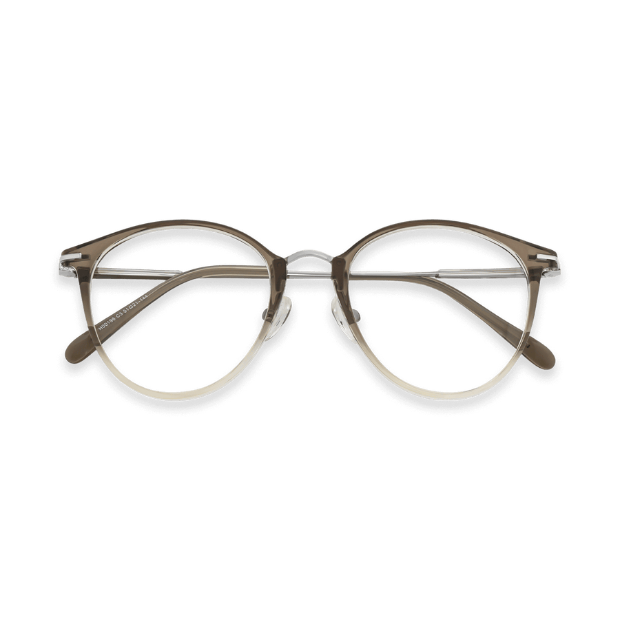 Abel Black Light Gun Round Eyeglasses | EYDOLOGY