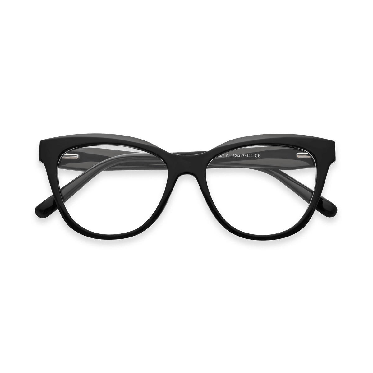 Adelaide Black Cat Eye Eyeglasses | EYDOLOGY