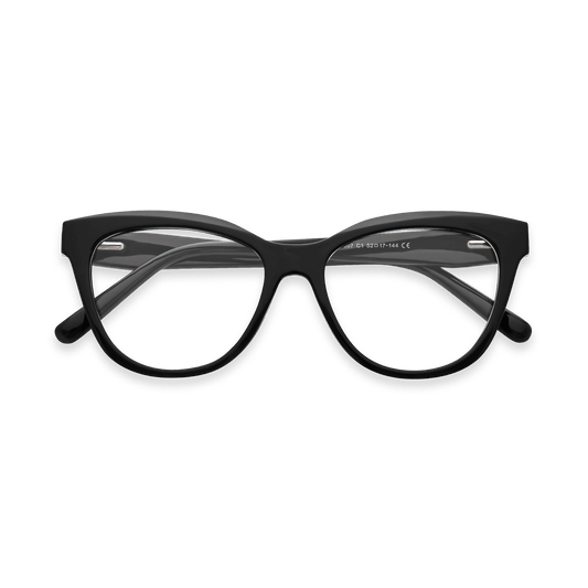 Adelaide Black Cat Eye Eyeglasses | EYDOLOGY
