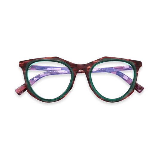 Aiden Red Cat Eye Eyeglasses | EYDOLOGY